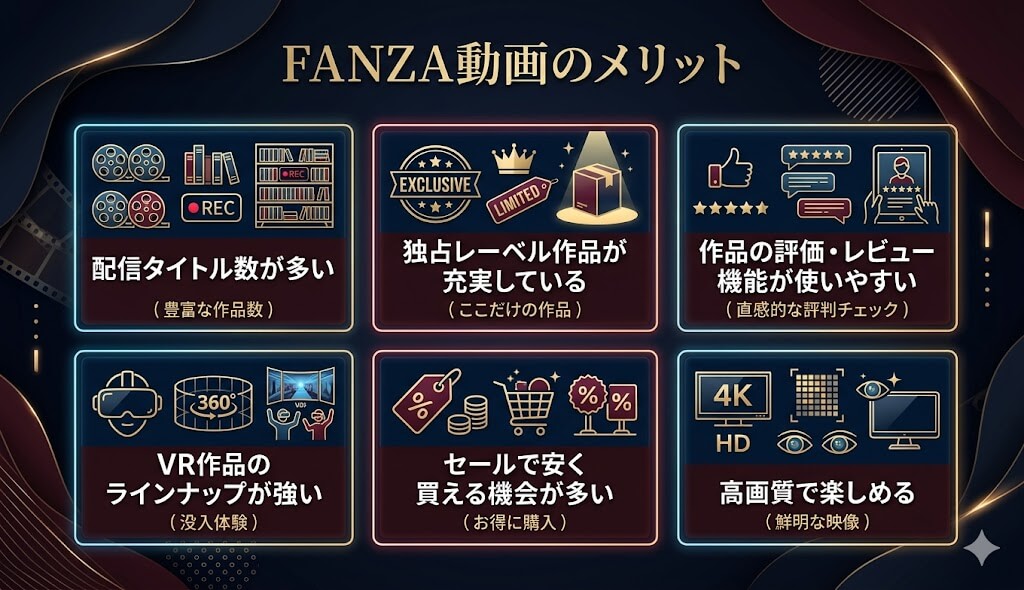 FANZA動画のメリット