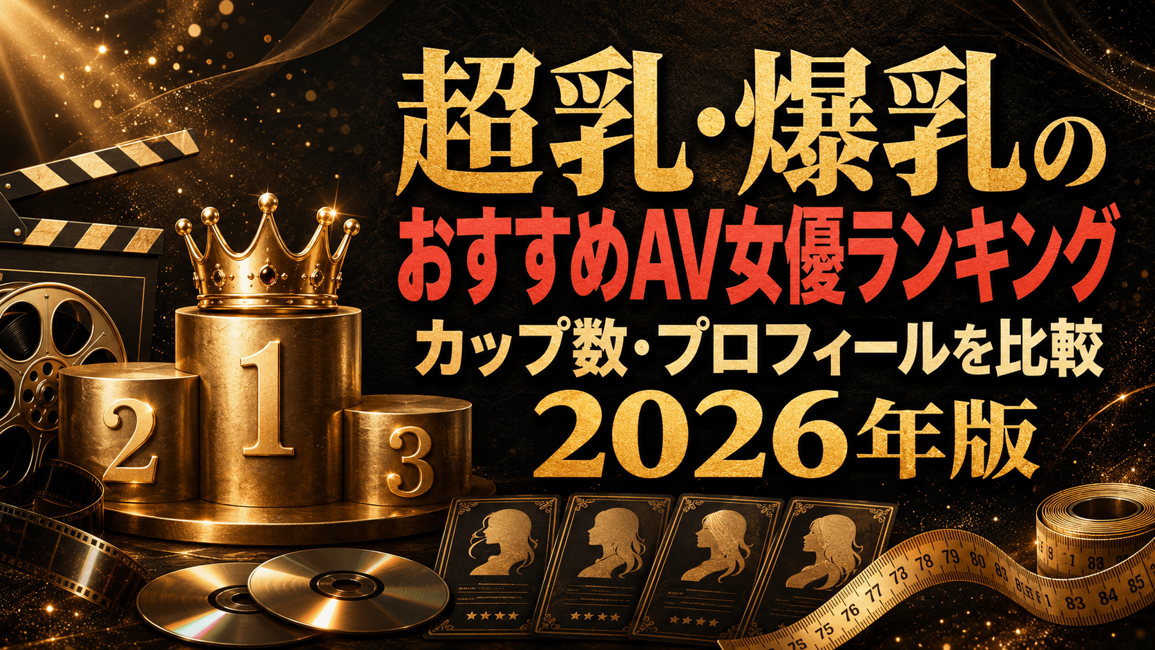 超乳・爆乳のおすすめAV女優ランキングとカップ数・プロフィール比較
