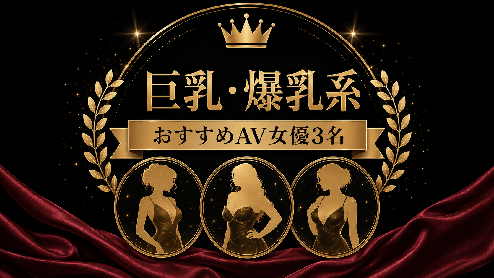 巨乳・爆乳系から選びたい人におすすめのAV女優3名を表した画像