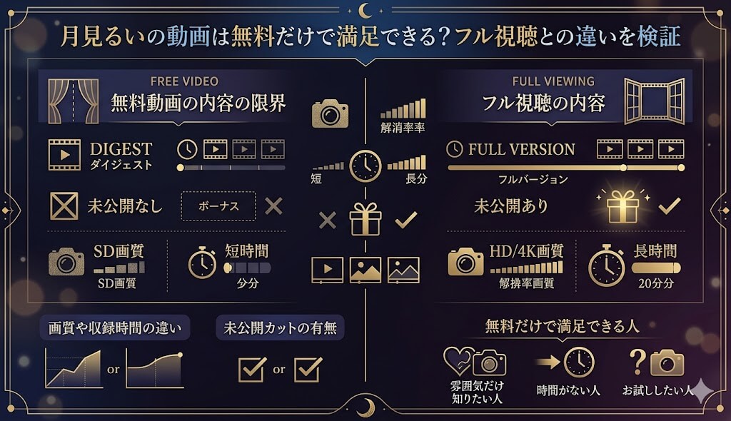 月見るいの動画は無料だけで満足できる？フル視聴との違いを検証