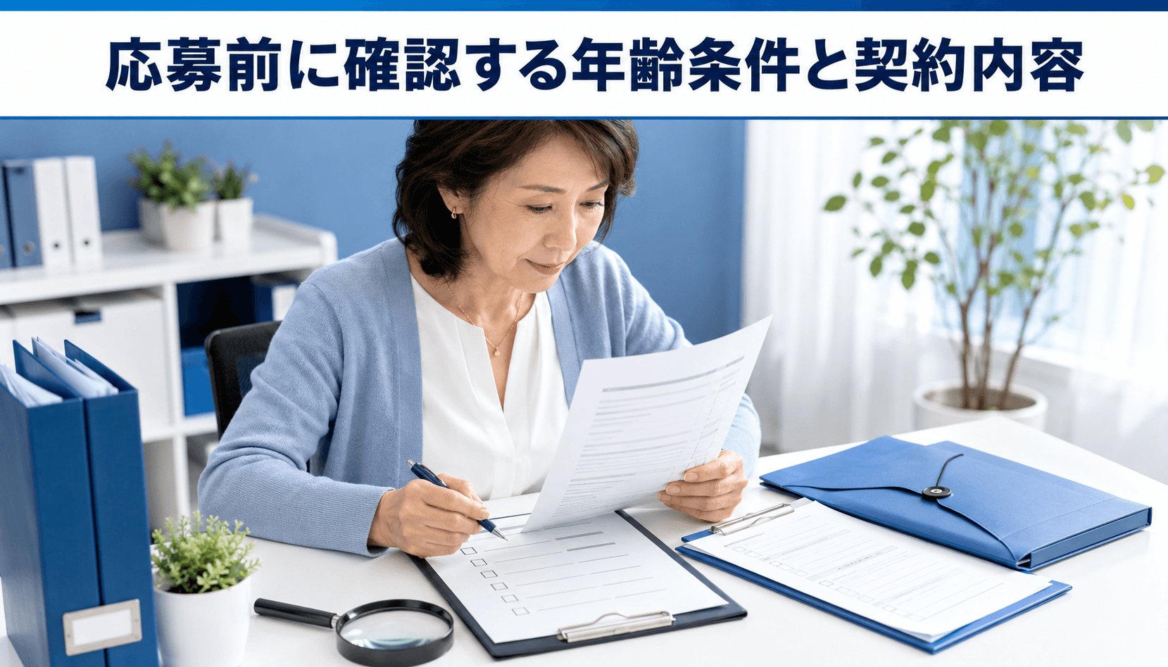 チャットレディへ応募する前に年齢条件と契約内容を確認する成人女性