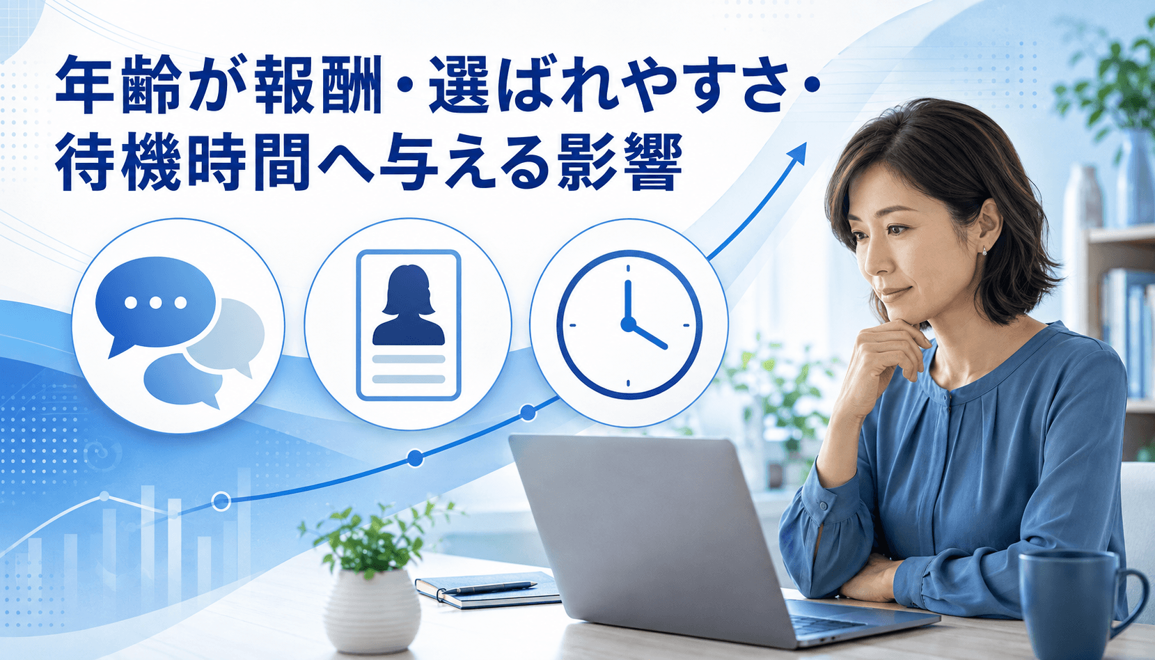 年齢が報酬・選ばれやすさ・待機時間へ与える影響を考える成人女性
