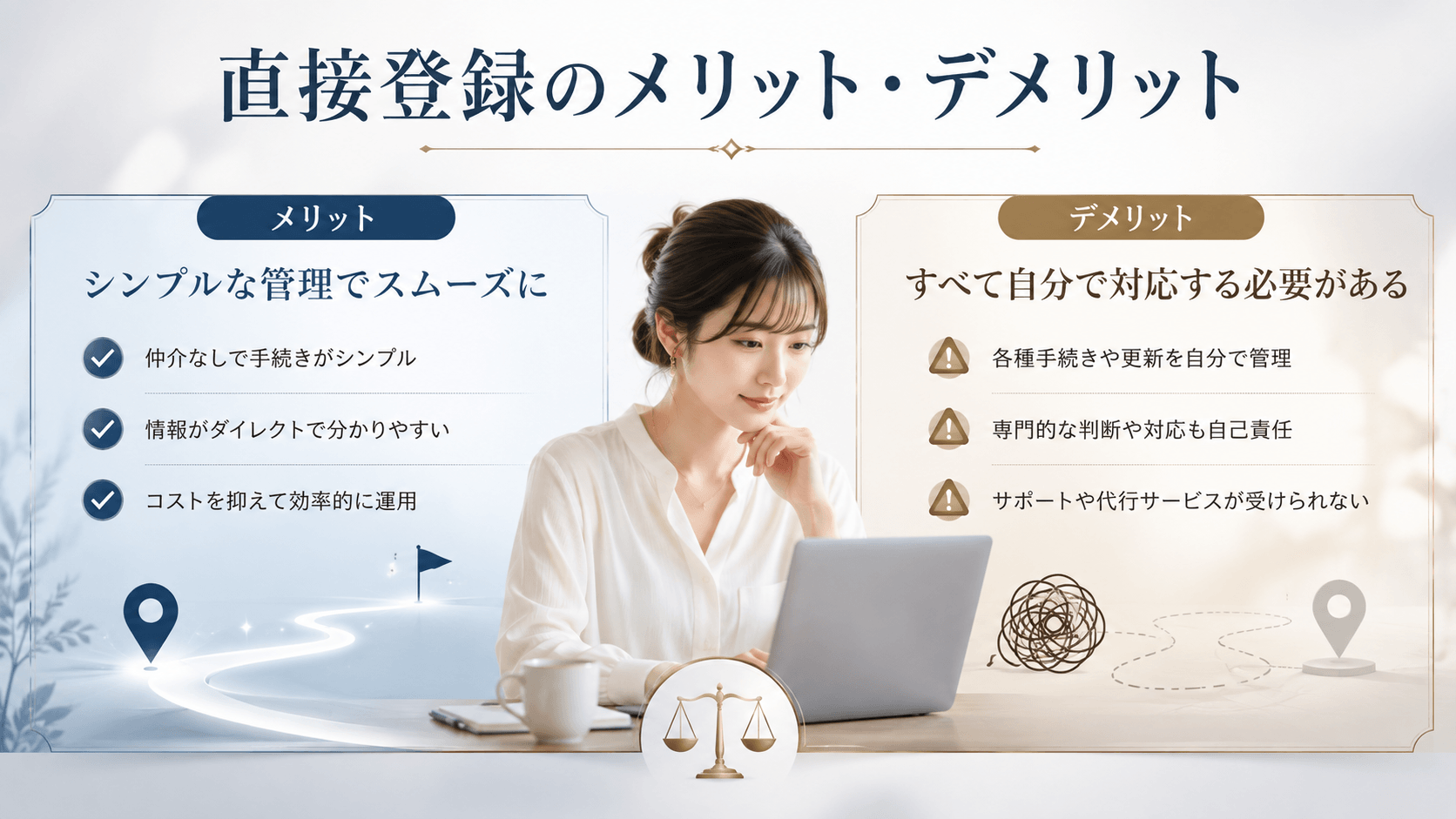チャットレディがライブチャットへ直接登録するメリットとデメリット