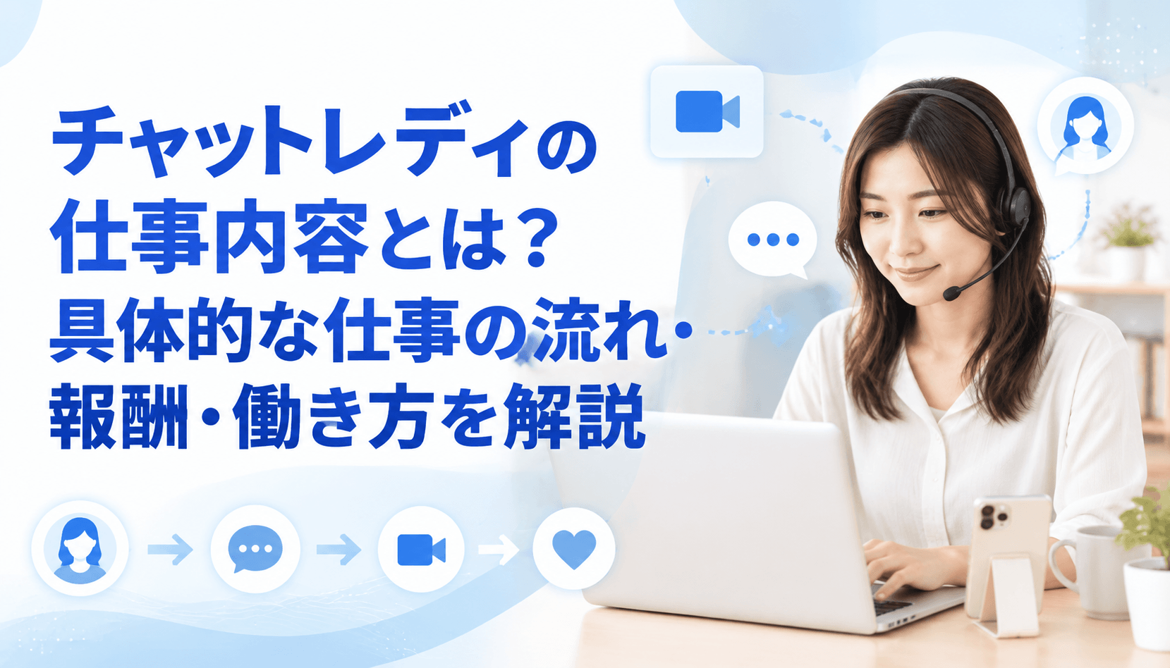 チャットレディの仕事内容・仕事の流れ・報酬・働き方