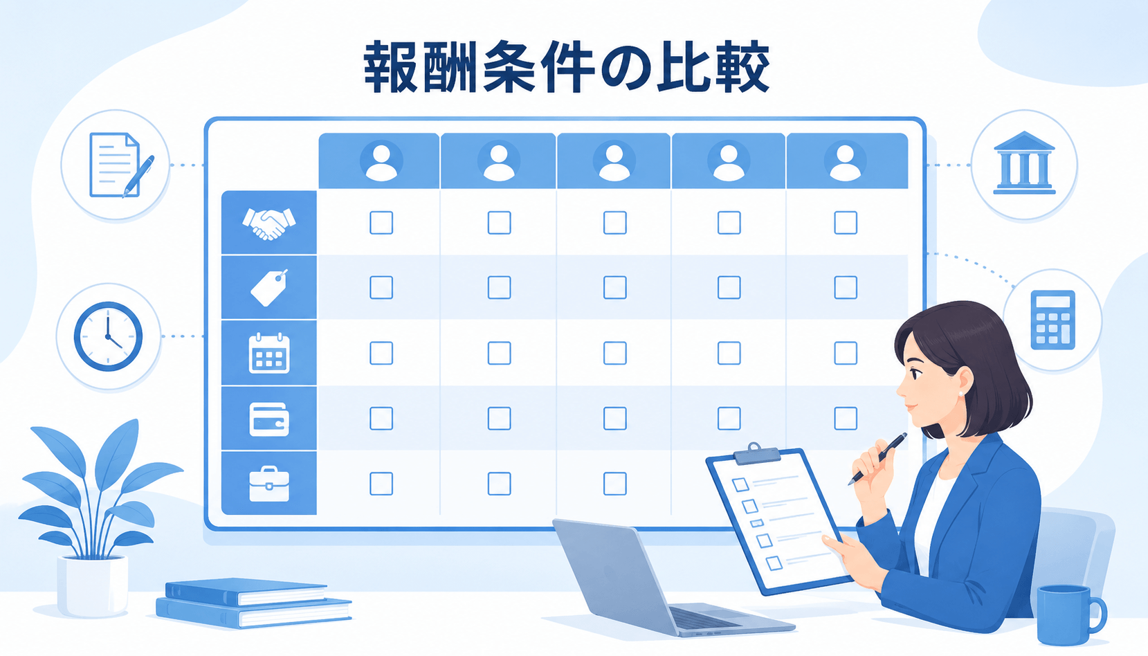 チャットレディの契約・単価・支払条件を比較するチェック表