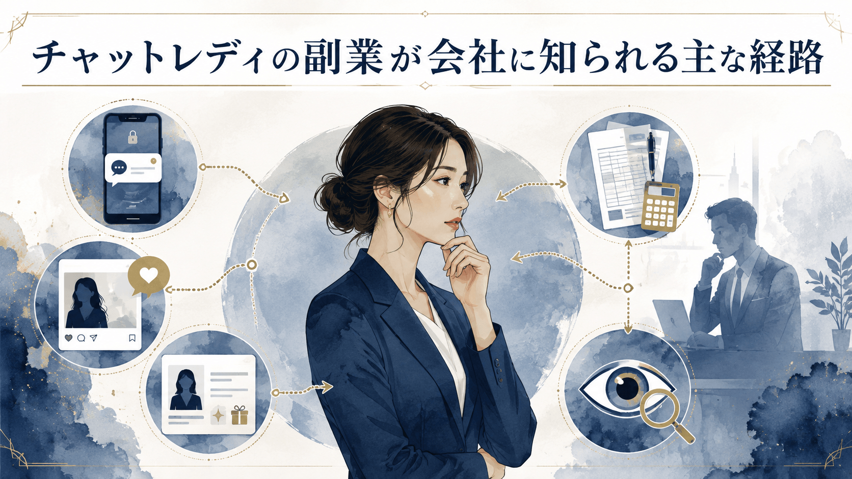 チャットレディの副業が勤務先に知られる主な経路