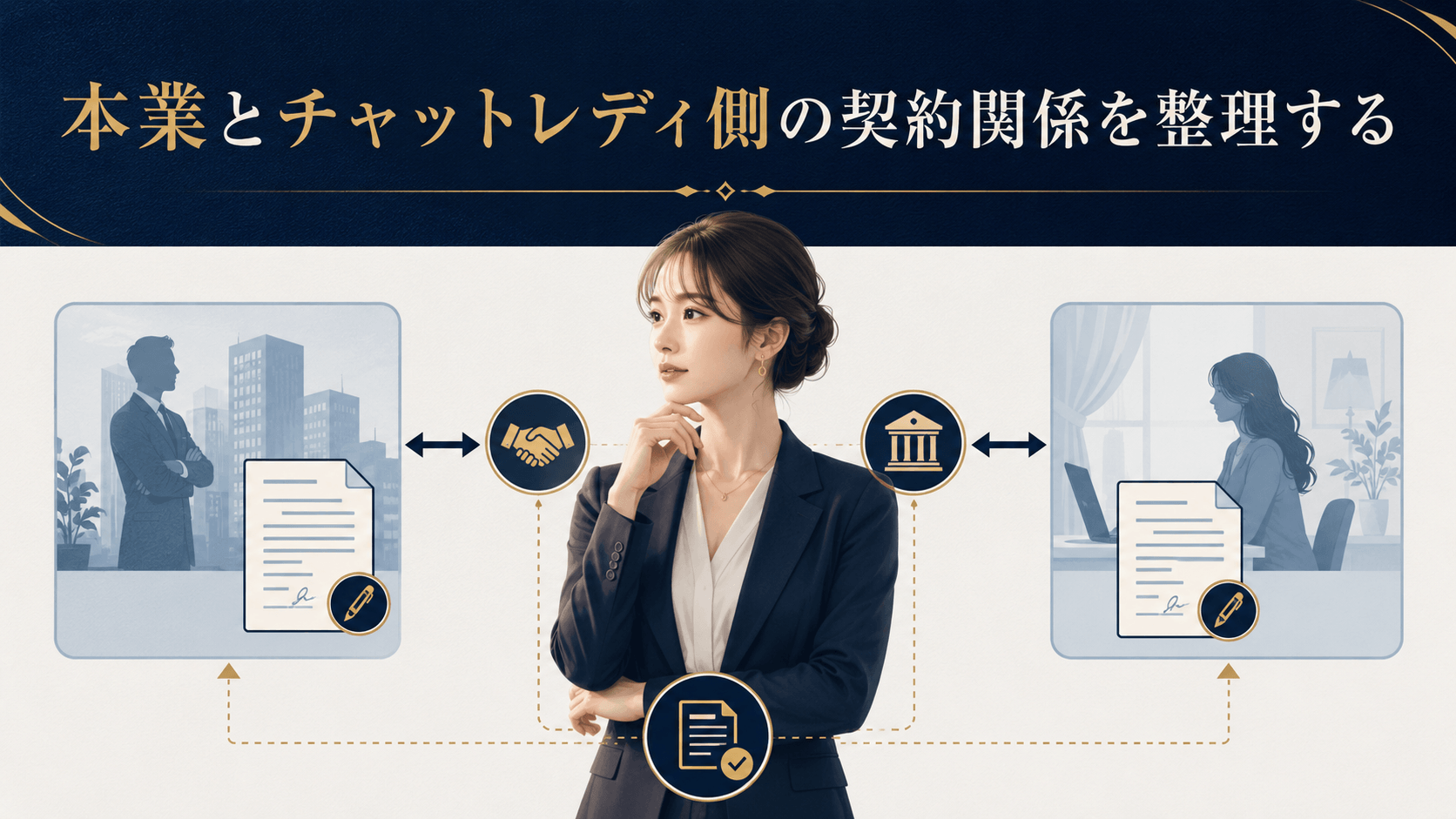 本業とチャットレディ側の契約関係を整理するポイント