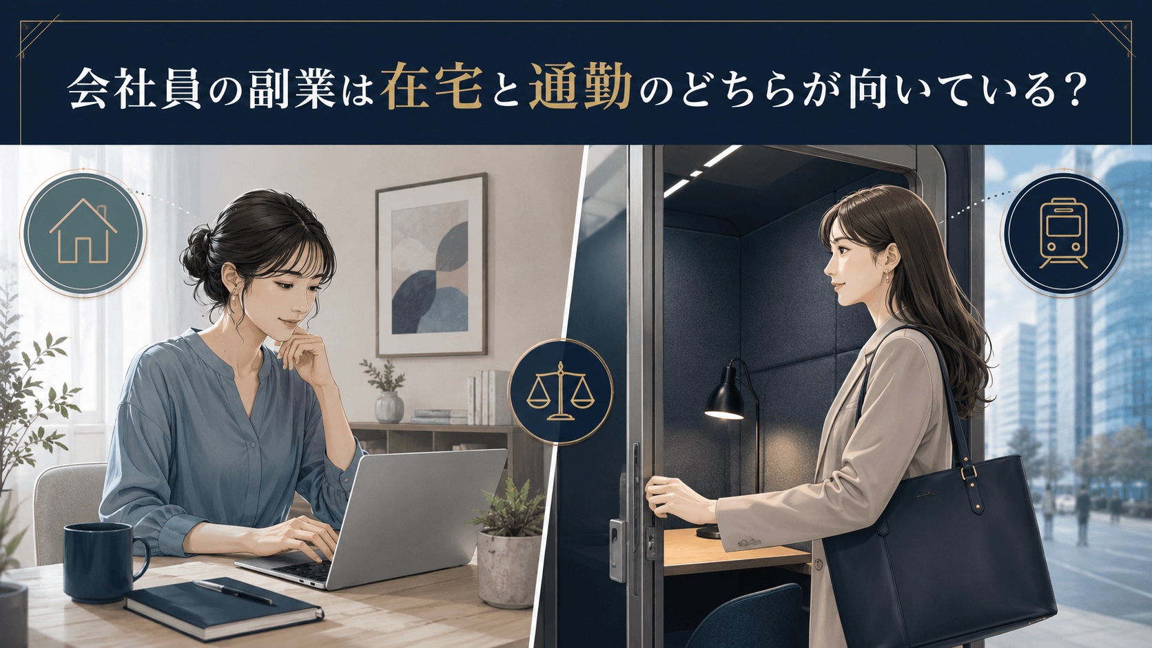 会社員が副業で選ぶ在宅チャットレディと通勤チャットレディの比較