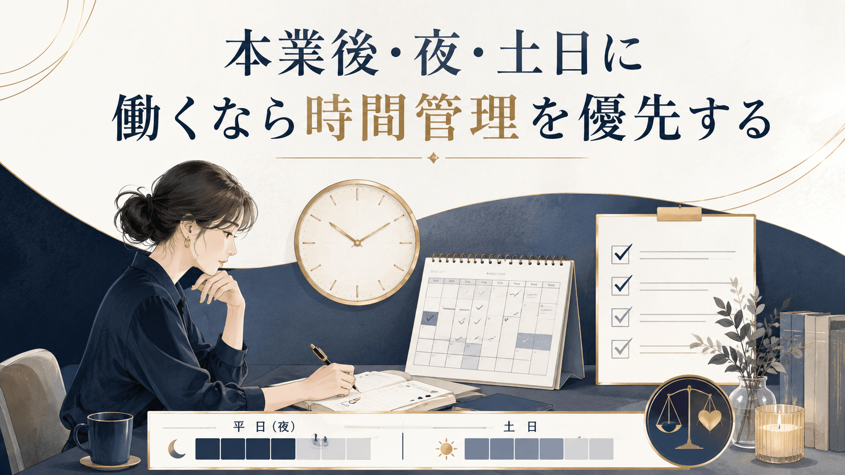 本業後や夜・土日にチャットレディをする場合の時間管理