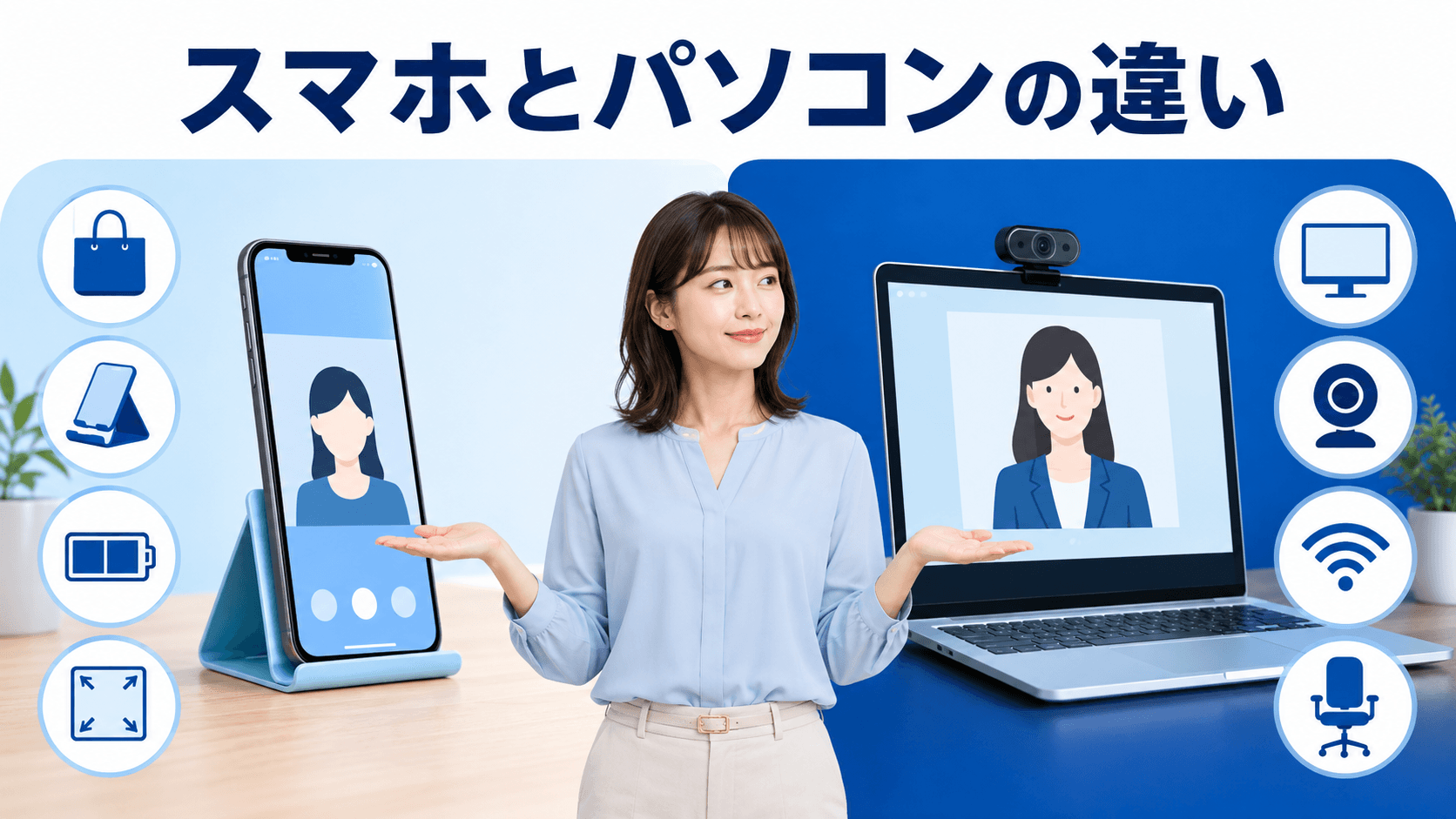 在宅チャットレディで使うスマホとパソコンの違い