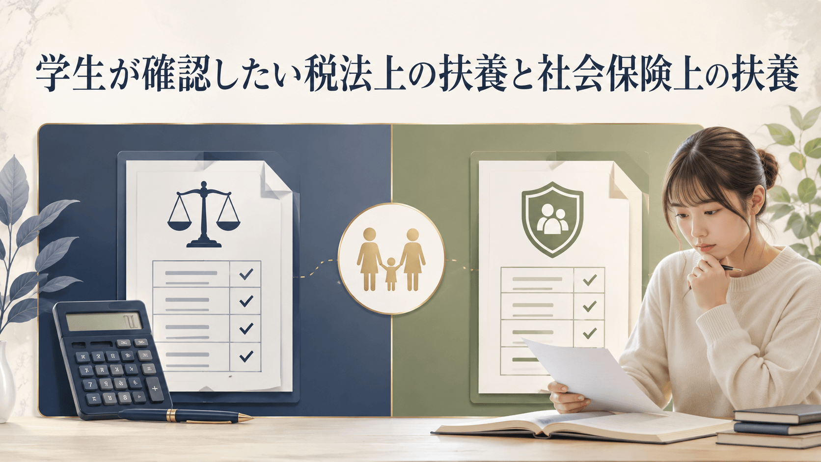 学生が確認したい税法上の扶養と社会保険上の扶養の違い