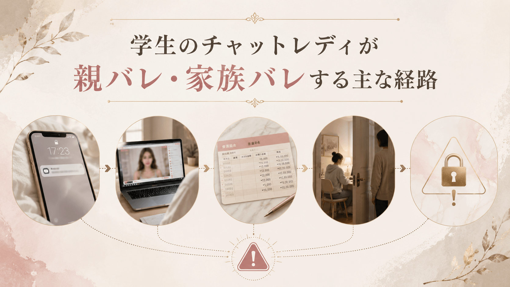 学生のチャットレディが親や家族に知られる主な経路