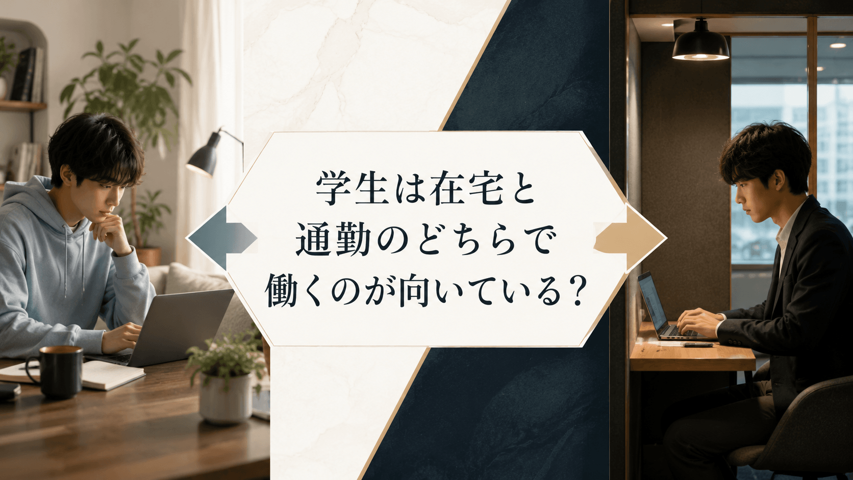 学生チャットレディの在宅と通勤の働き方を比較