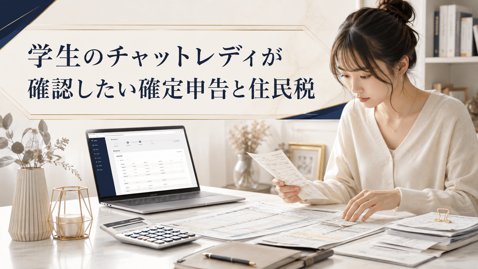 学生のチャットレディが確認したい確定申告と住民税