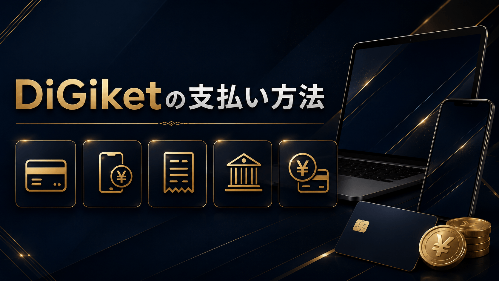 DiGiketで利用できる支払い方法を解説