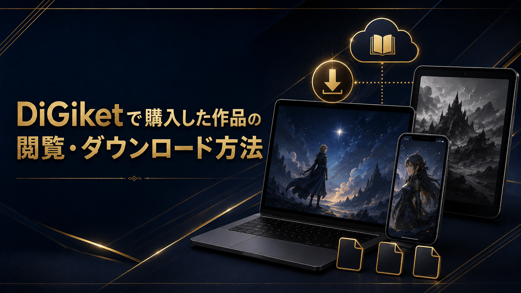 DiGiketで購入した作品の閲覧・ダウンロード方法