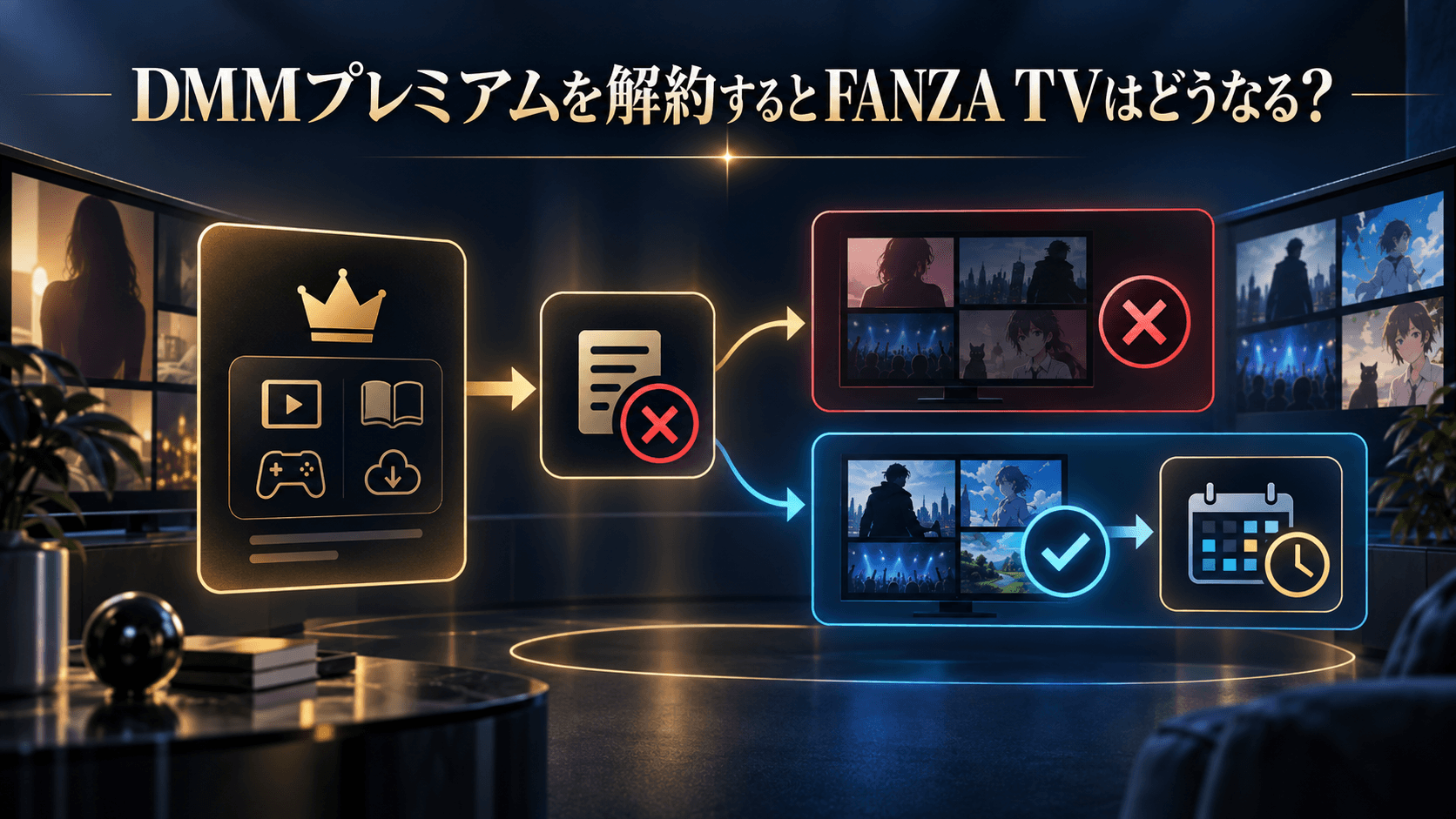 DMMプレミアム解約後のFANZA TVの利用状況