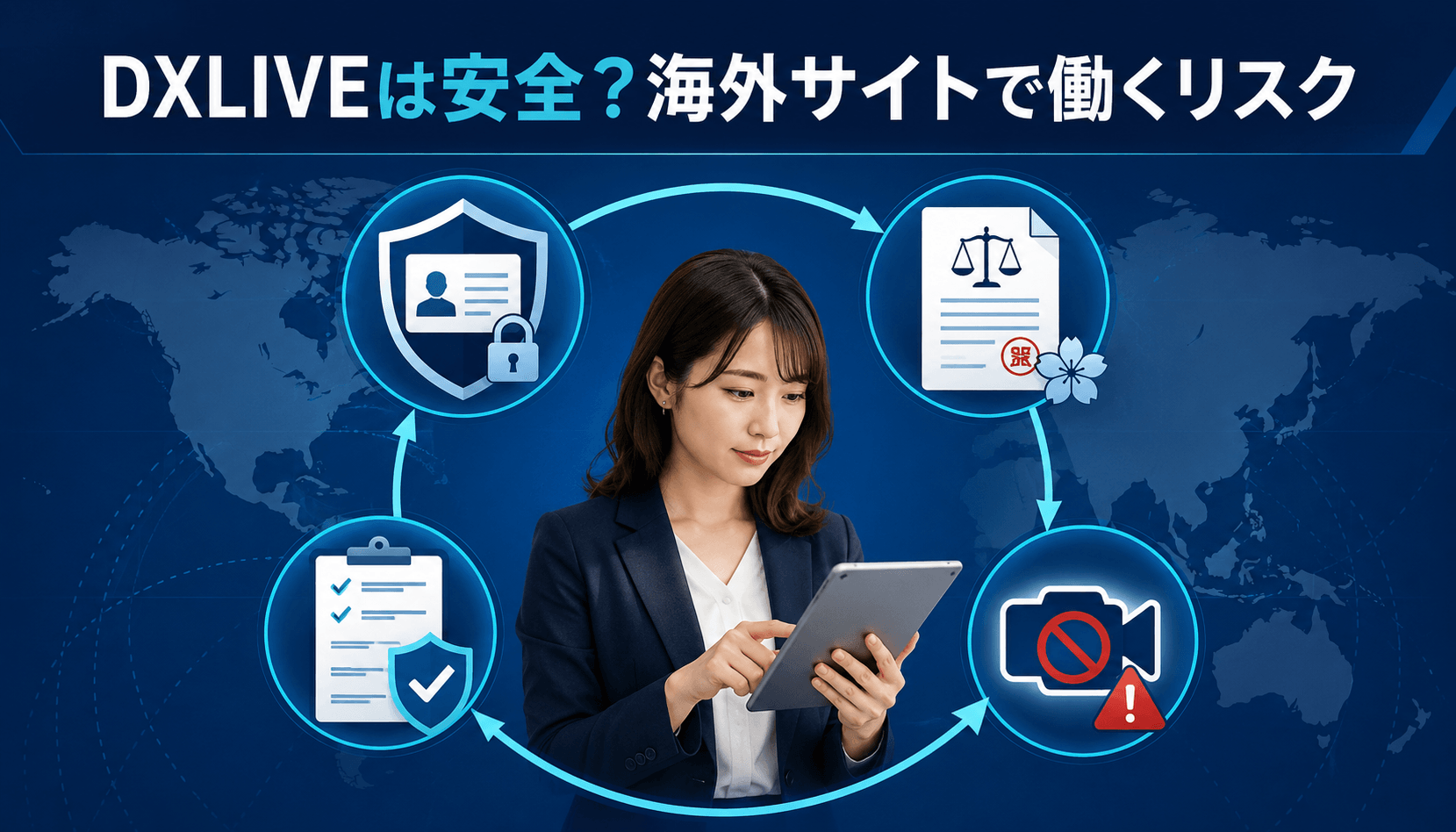 DXLIVEの安全性と海外サイトで働くリスク