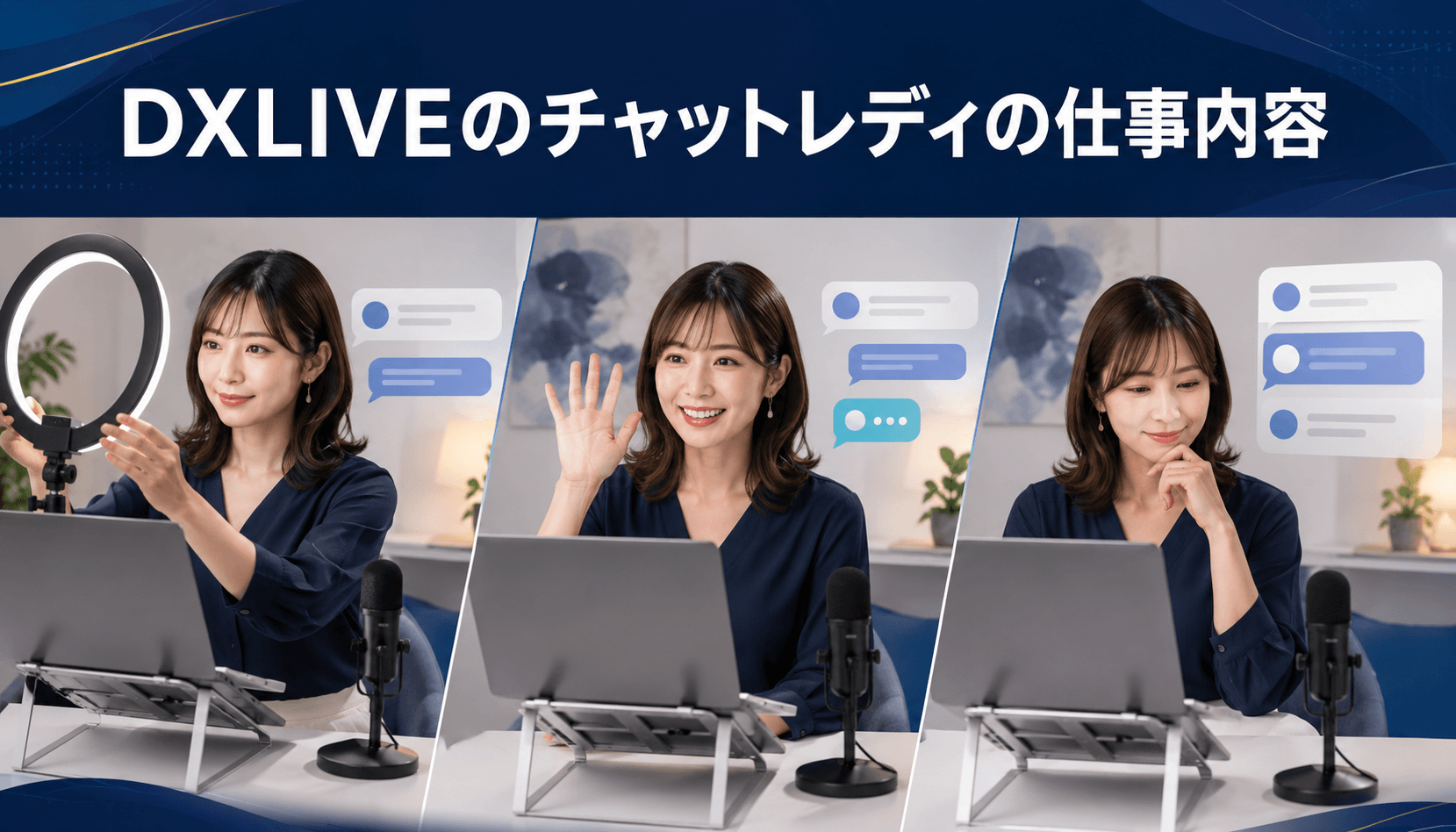 DXLIVEのチャットレディの仕事内容