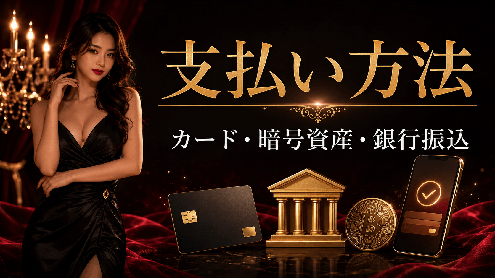 DXLIVEのクレジットカード・暗号資産・銀行振込による支払い方法