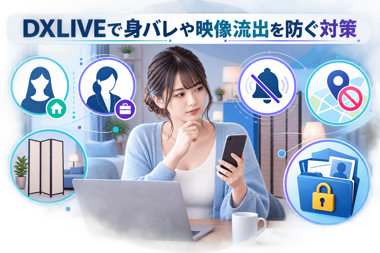 DXLIVEで身バレや映像流出を防ぐ対策