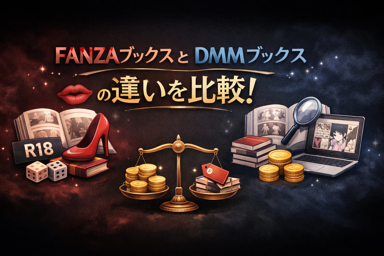 FANZAブックスとDMMブックスの違いを比較!値段差の理由と正しく使い分ける方法まとめ