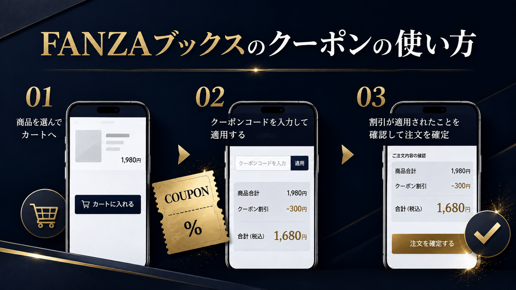 FANZAブックスのクーポンの使い方
