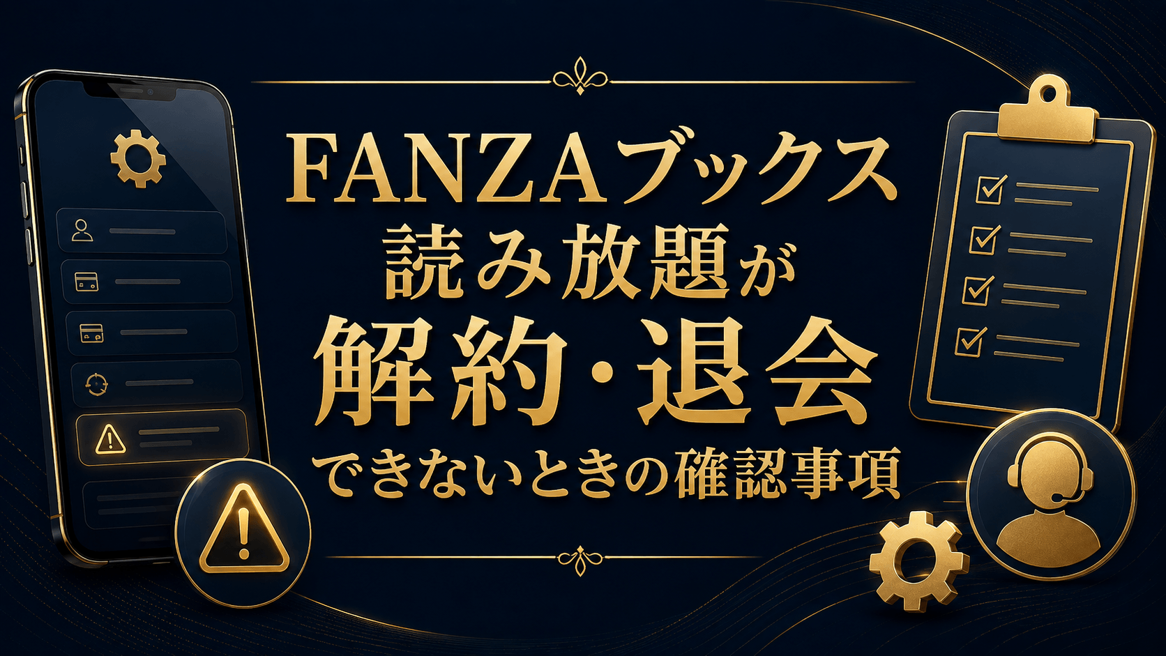 FANZAブックス読み放題が解約・退会できないときの確認事項