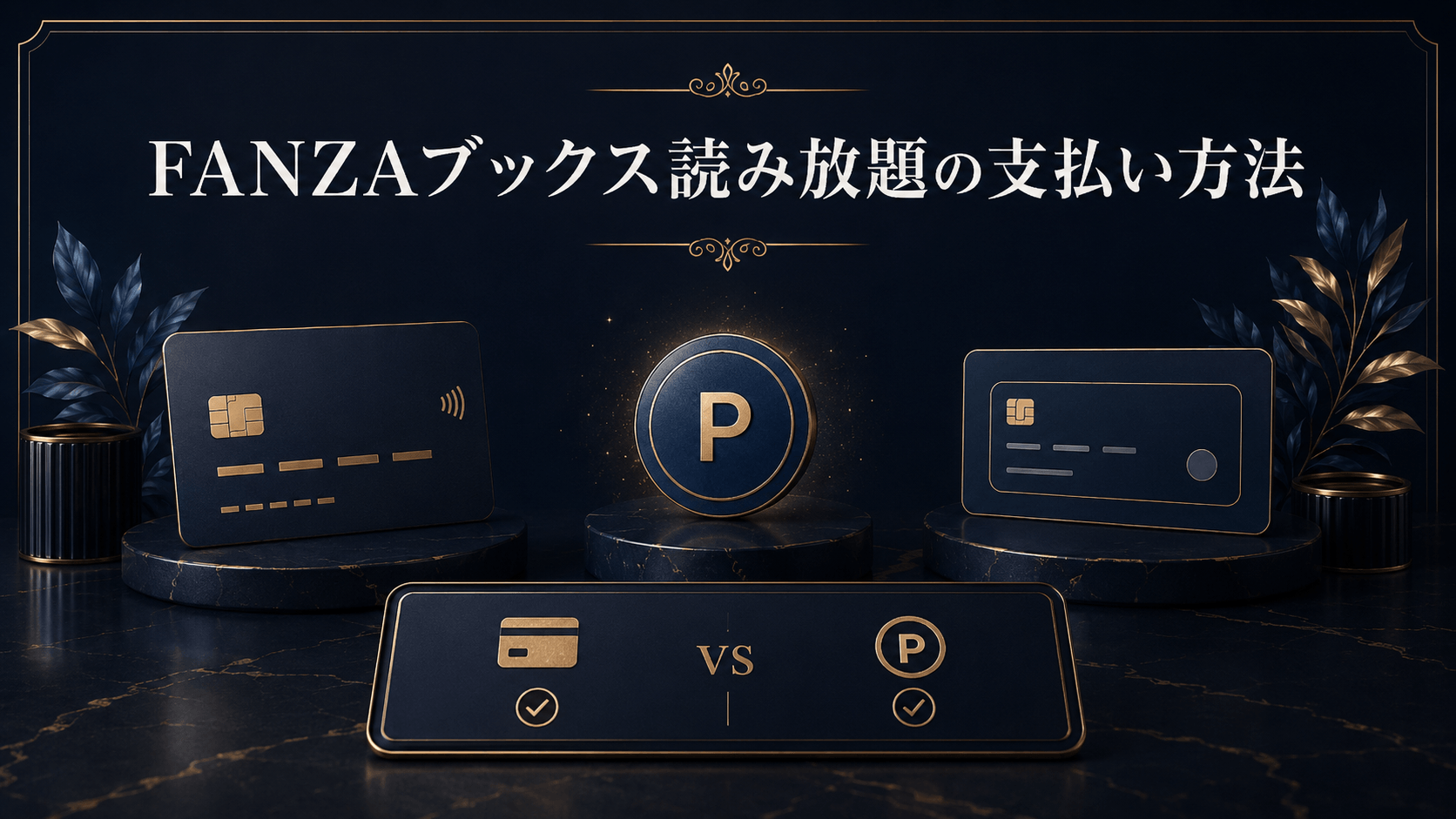 FANZAブックス読み放題のクレジットカードとDMMポイントの支払い方法