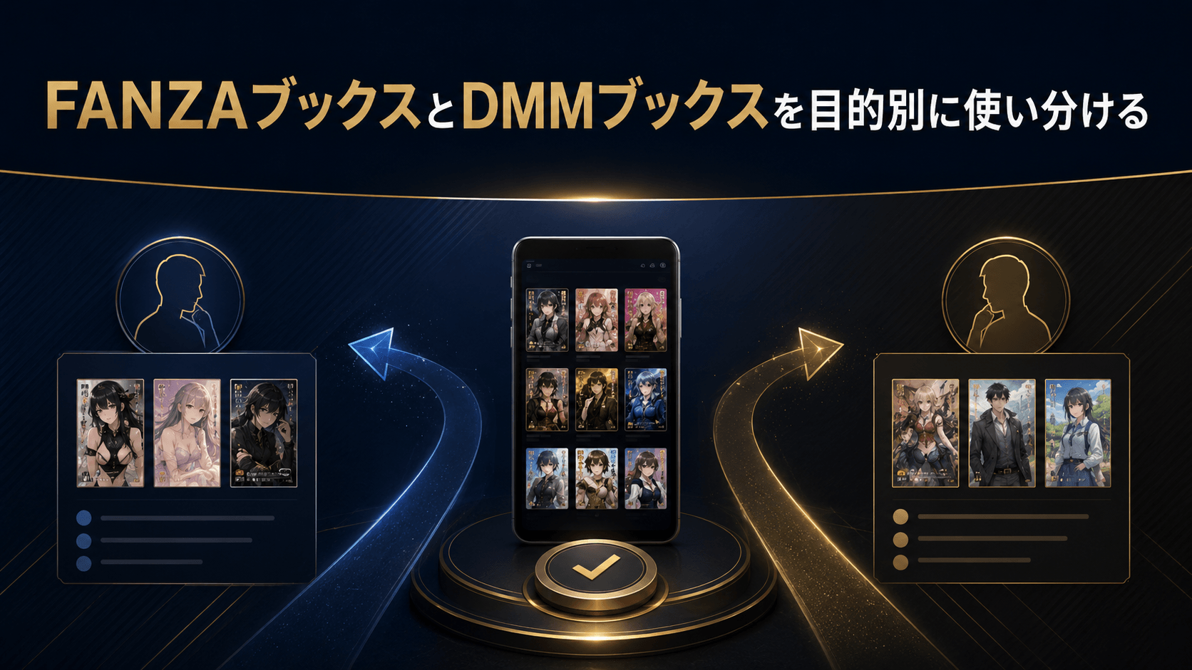 FANZAブックスとDMMブックスを目的別に使い分ける方法