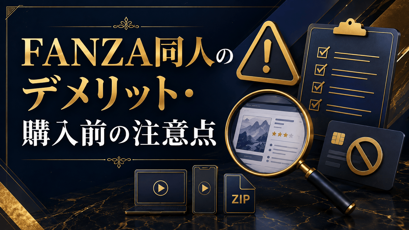 FANZA同人のデメリットと購入前に確認したい支払い方法や対応環境などの注意点