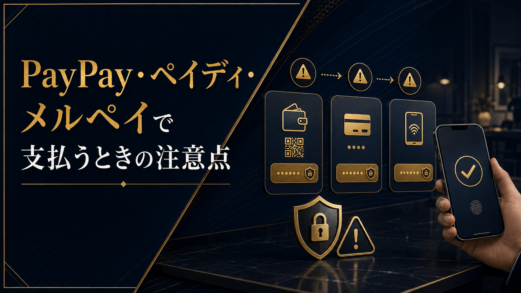 PayPay・ペイディ・メルペイで支払うときの注意点