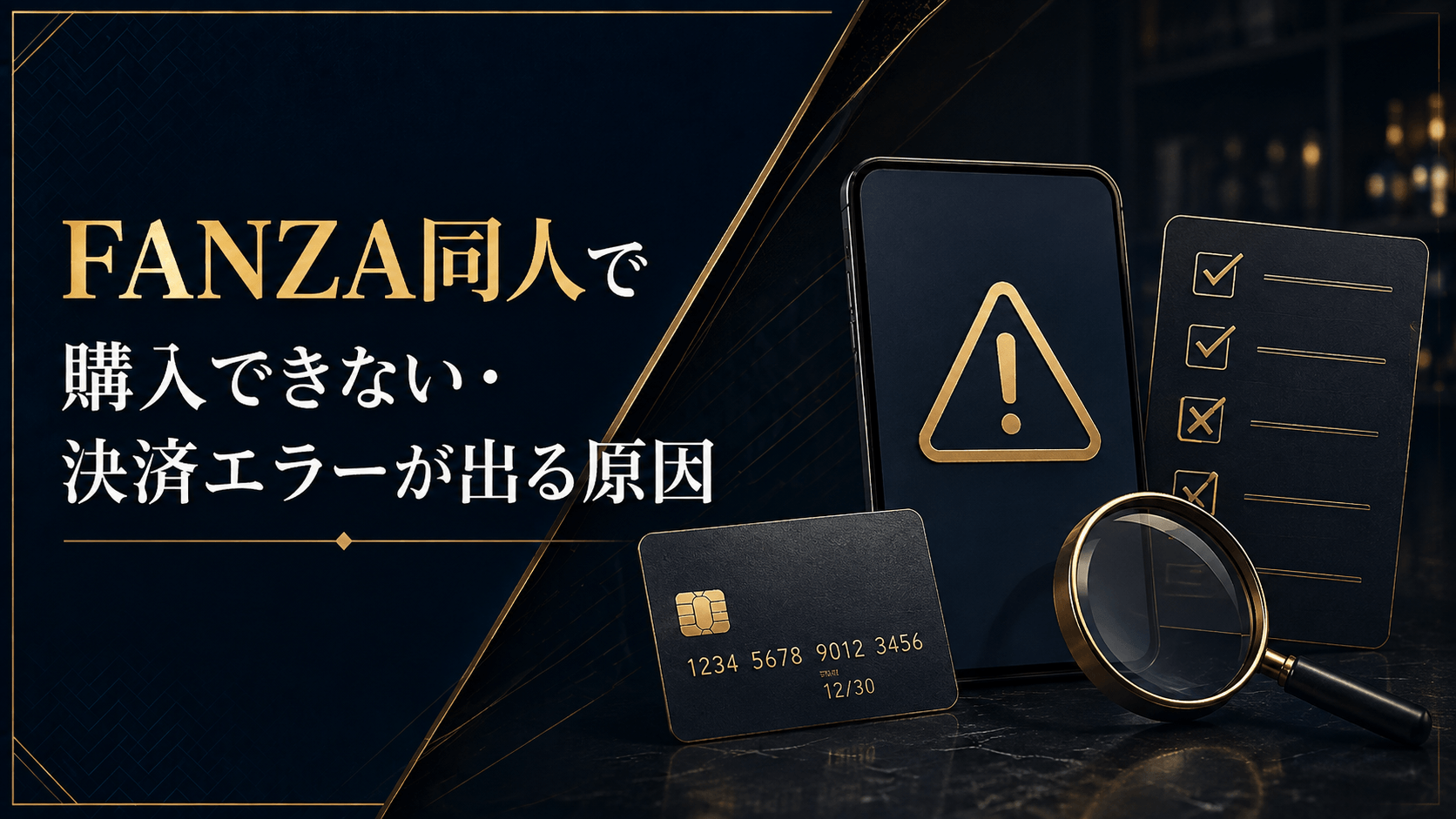 FANZA同人で購入できない・決済エラーが出る原因