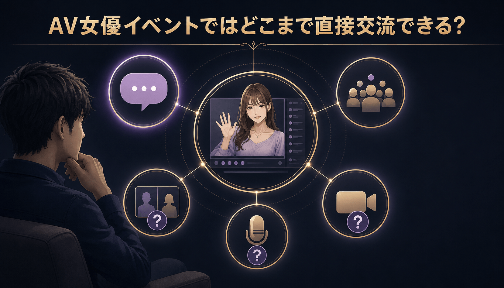 AV女優イベントのテキストチャットや2ショットなどの交流方法