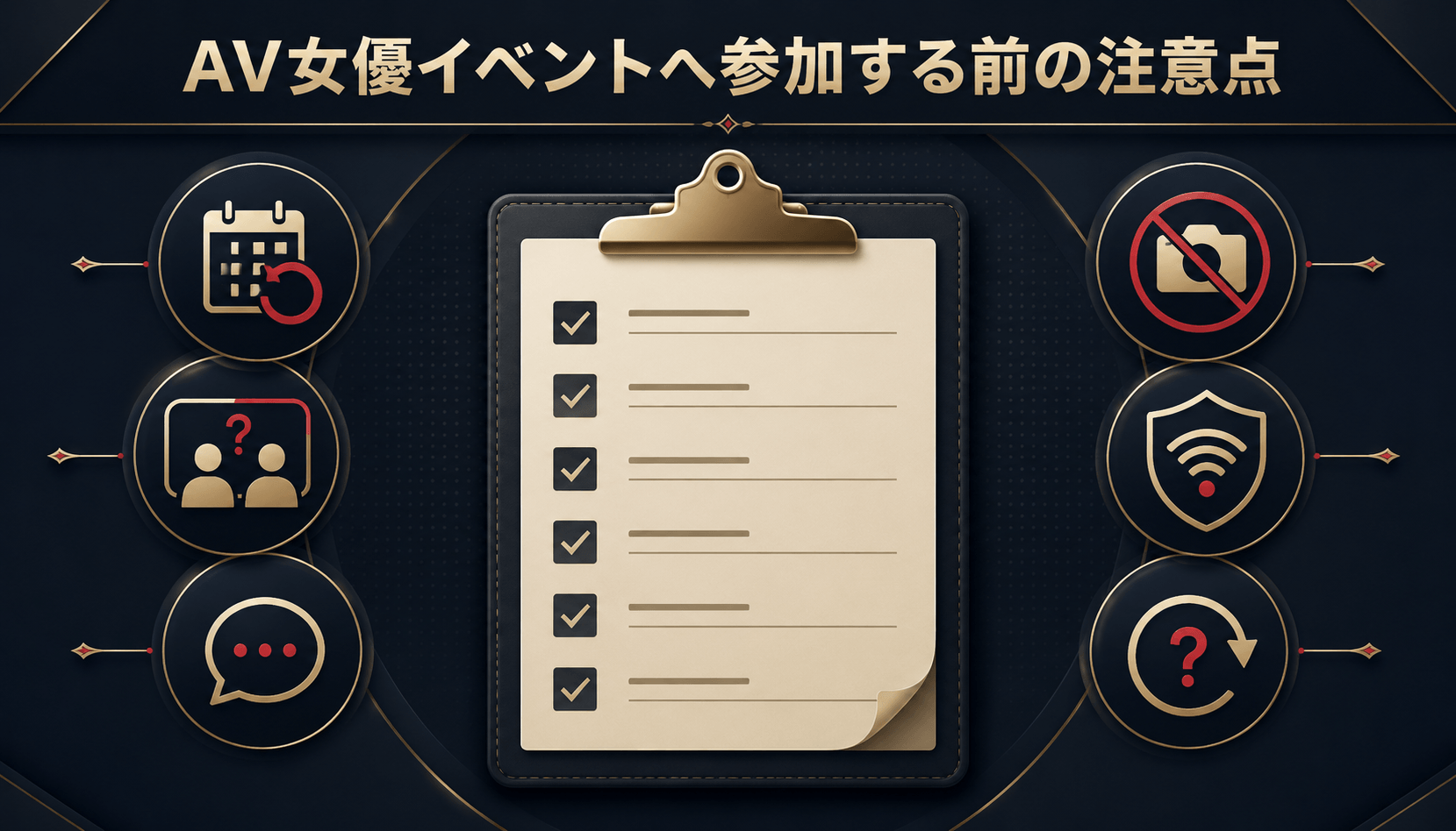 AV女優イベントへ参加する前に確認したい注意点のチェックリスト