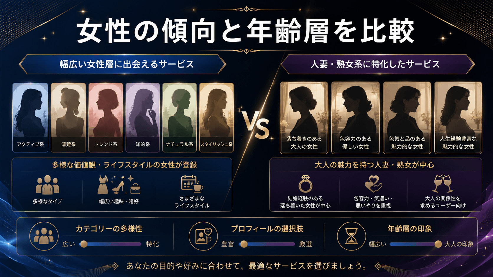 幅広い女性を探せるFANZAライブチャットと人妻・熟女中心のマダムライブの比較