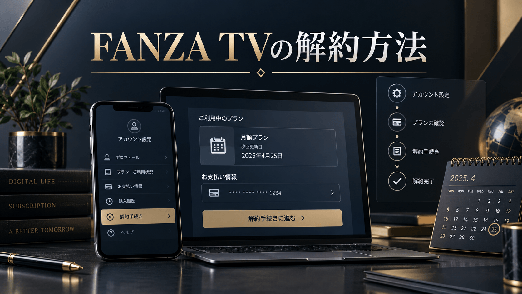 FANZA TVの解約方法とDMMプレミアムの解約手順を解説