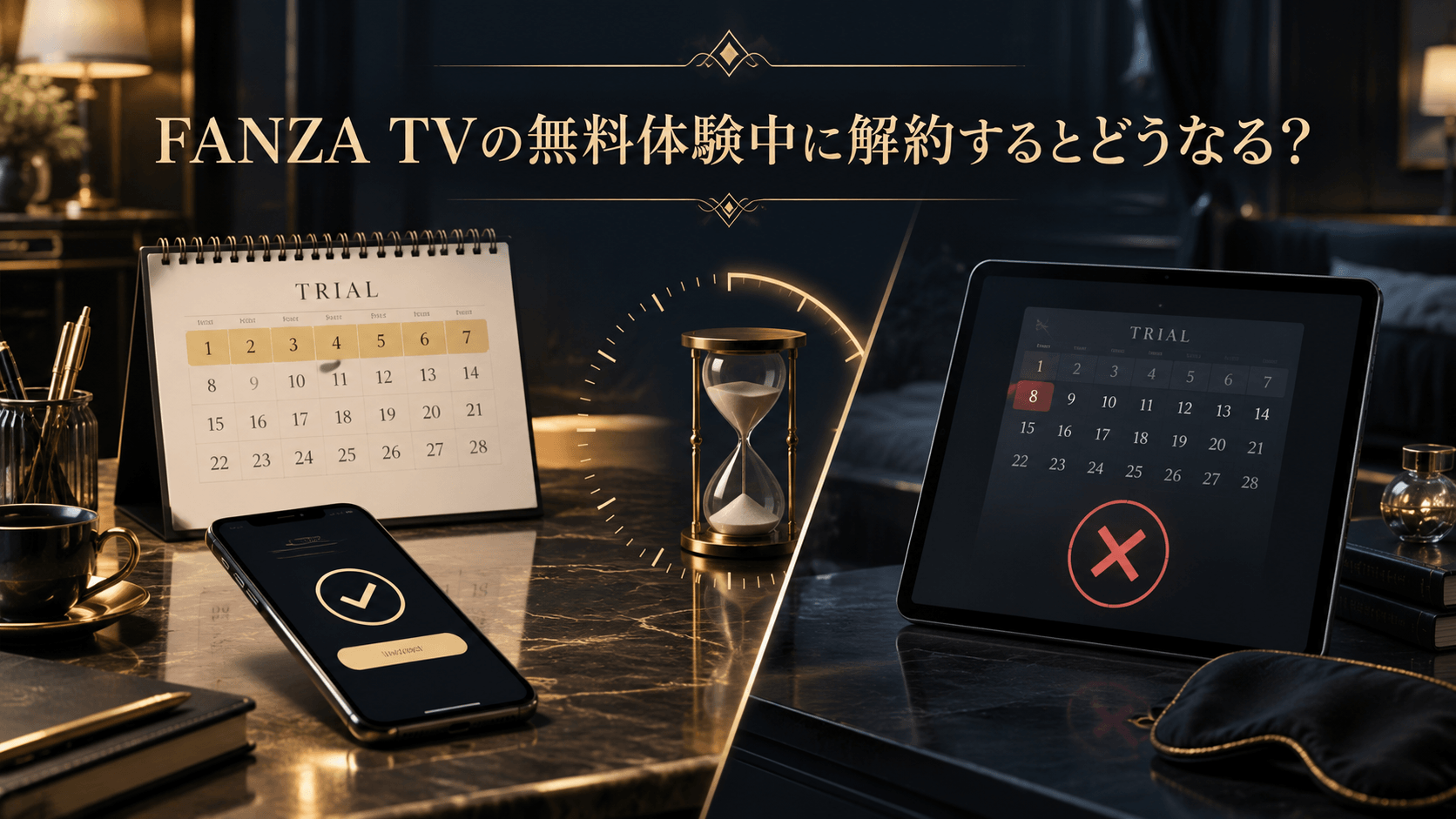 FANZA TVの無料体験中に解約した場合の視聴期限と注意点