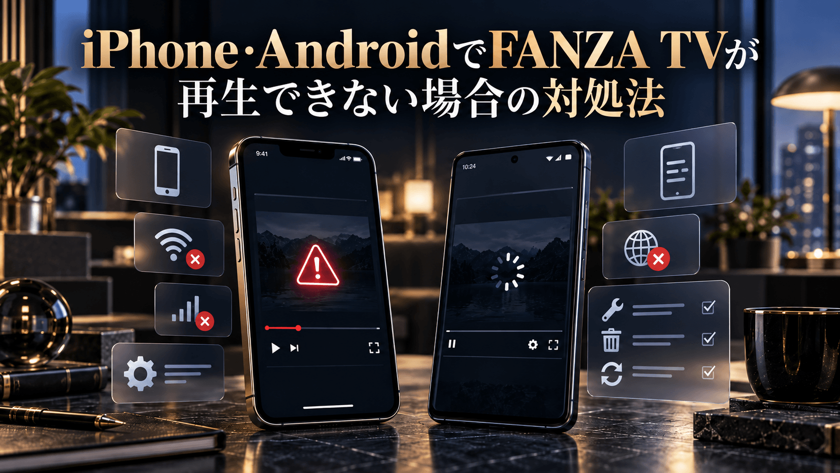 iPhone・AndroidでFANZA TVが再生できない場合の対処法