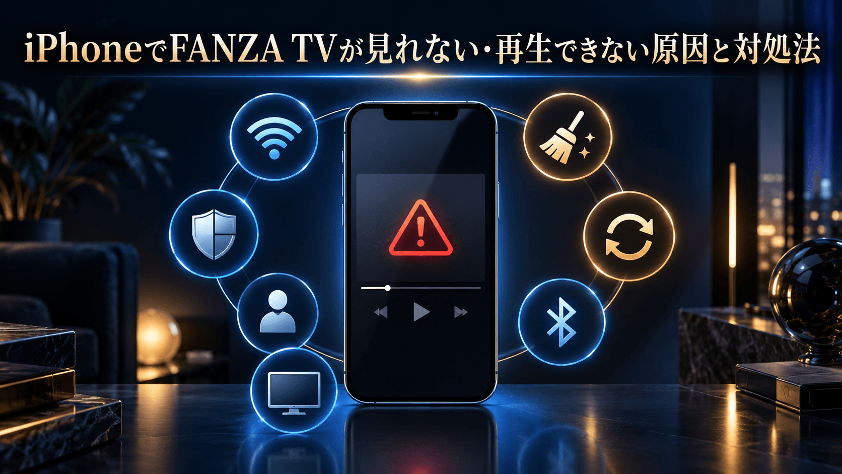 iPhoneでFANZA TVが見れない・再生できない原因と対処法
