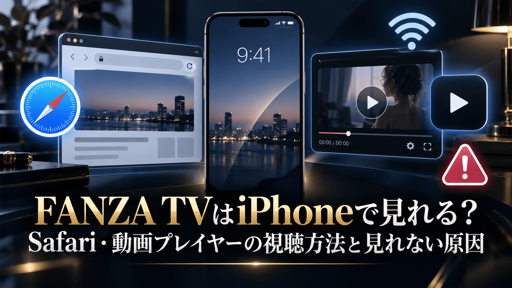FANZA TVはiPhoneで見れる？Safari・動画プレイヤーの視聴方法と見れない原因