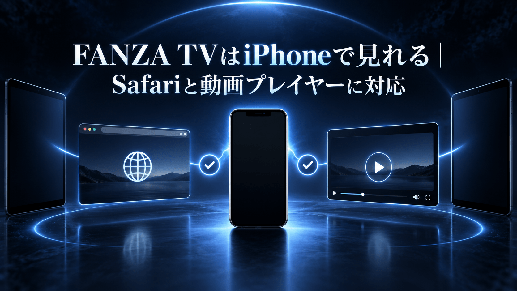FANZA TVはiPhoneで見れる｜Safariと動画プレイヤーに対応