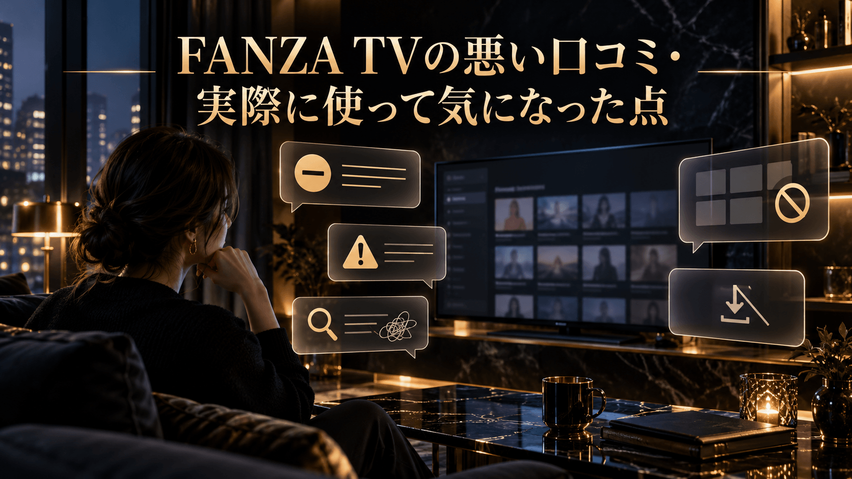 FANZA TVの悪い口コミ・実際に使って気になった点