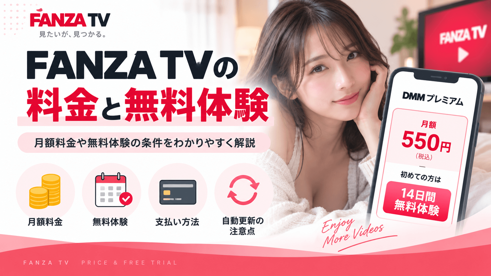 FANZA TVの料金と無料体験