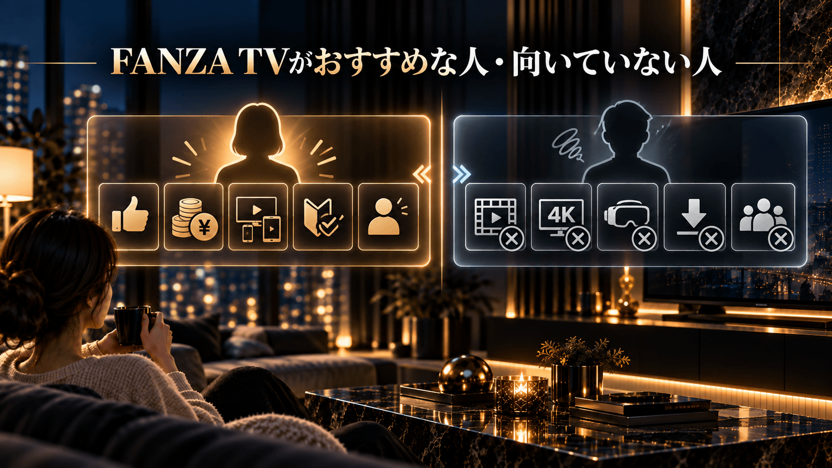 FANZA TVがおすすめな人・向いていない人