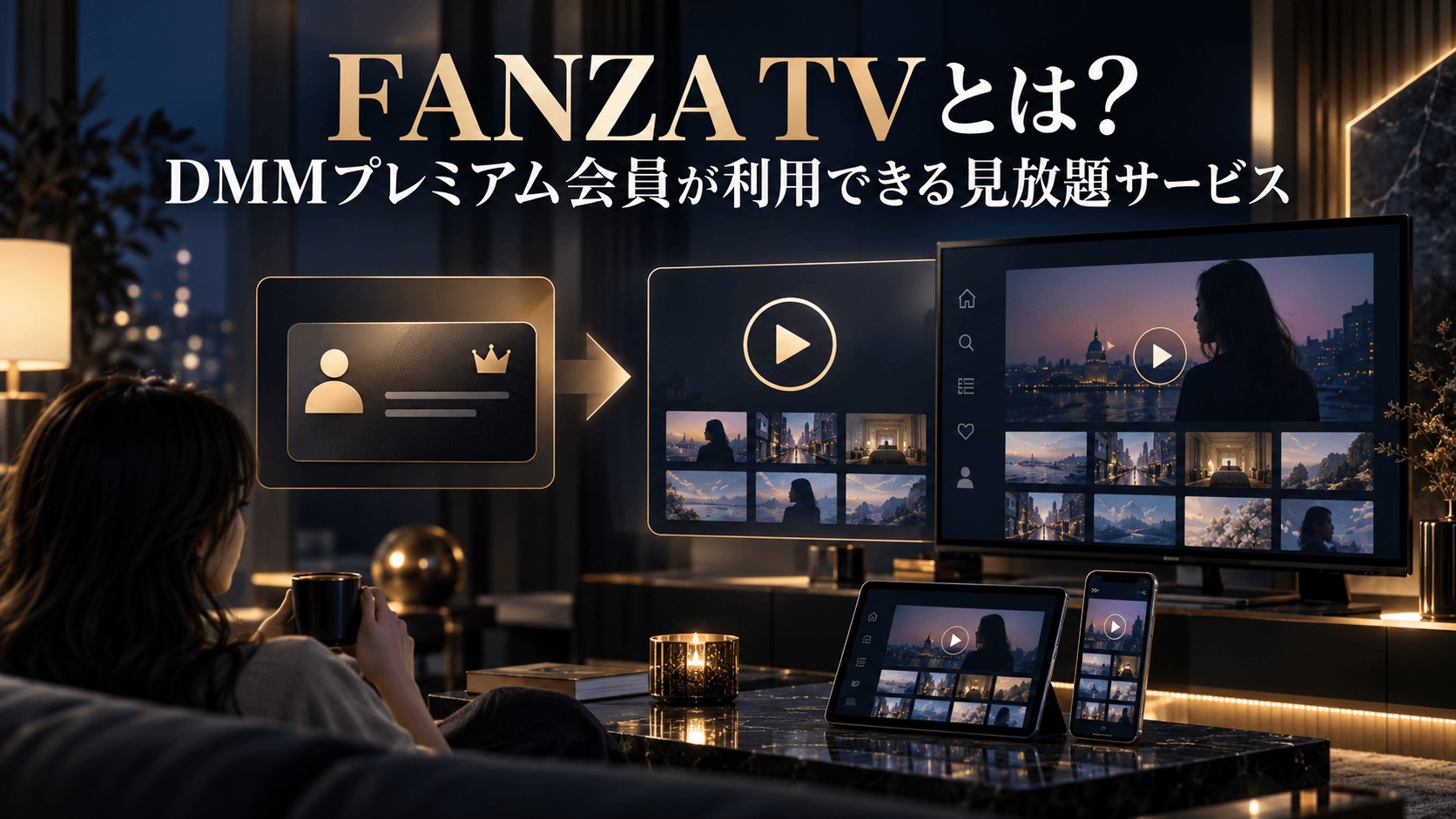 FANZA TVとは？DMMプレミアム会員が利用できる見放題サービス