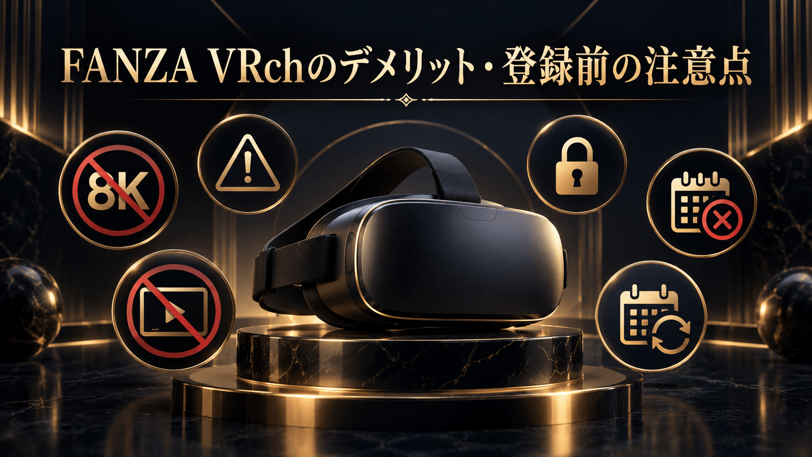 FANZA VRchのデメリットと登録前の注意点
