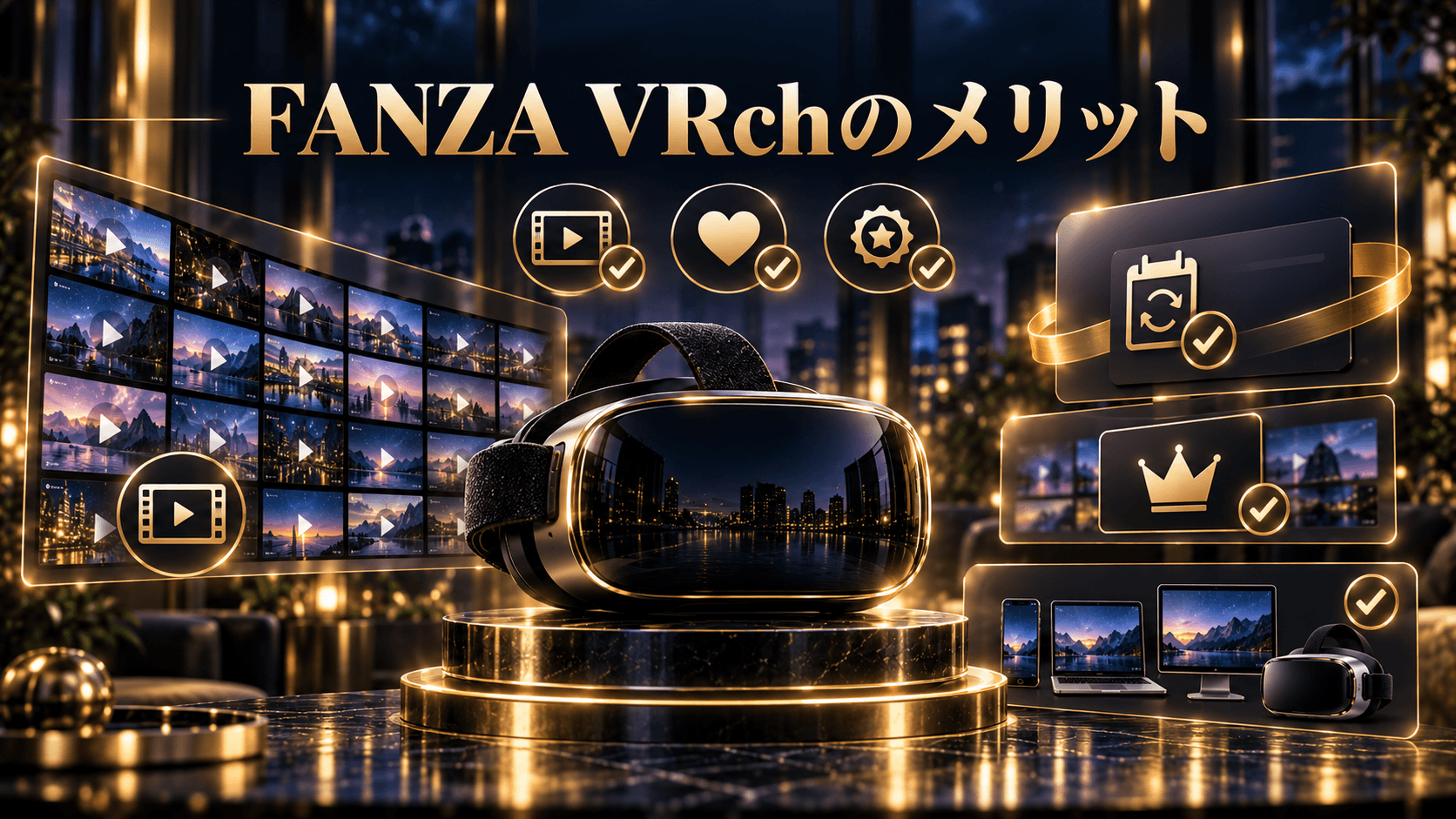 FANZA VRchを利用するメリット