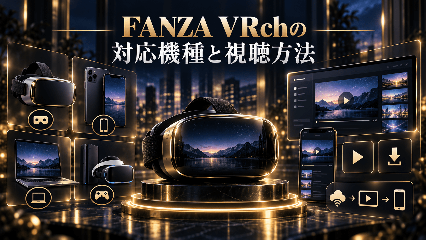 FANZA VRchの対応機種と視聴方法