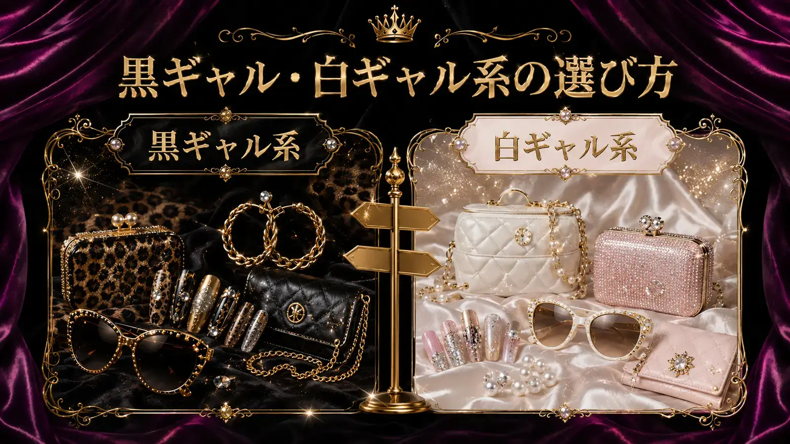 黒ギャル系と白ギャル系の作品の選び方